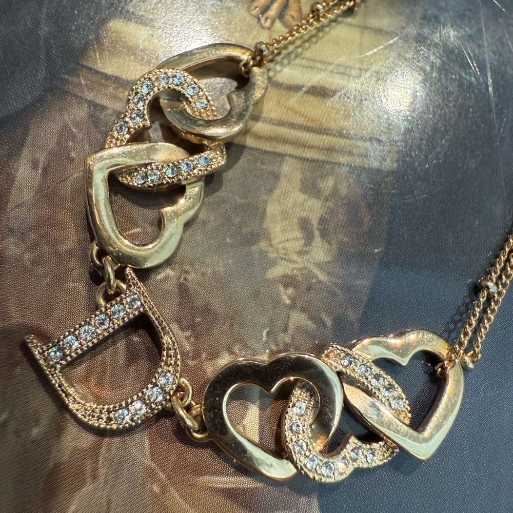 LOT 2239 Dior D hearts Necklace